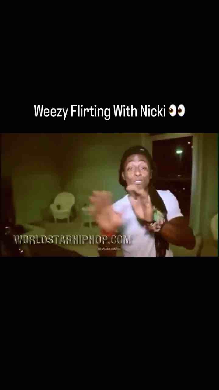 Lil Wayne flirting with Nicki Minaj in front of her then boyfriend Safaree